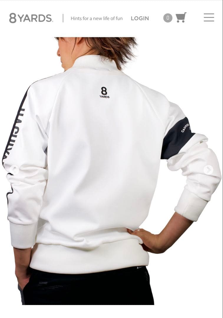 8YARDS ホワイト トレーナー