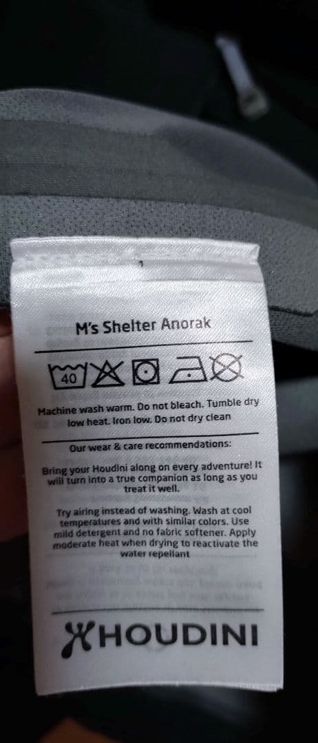 Houdini　Ms Shelter Anorak　moonlightgear