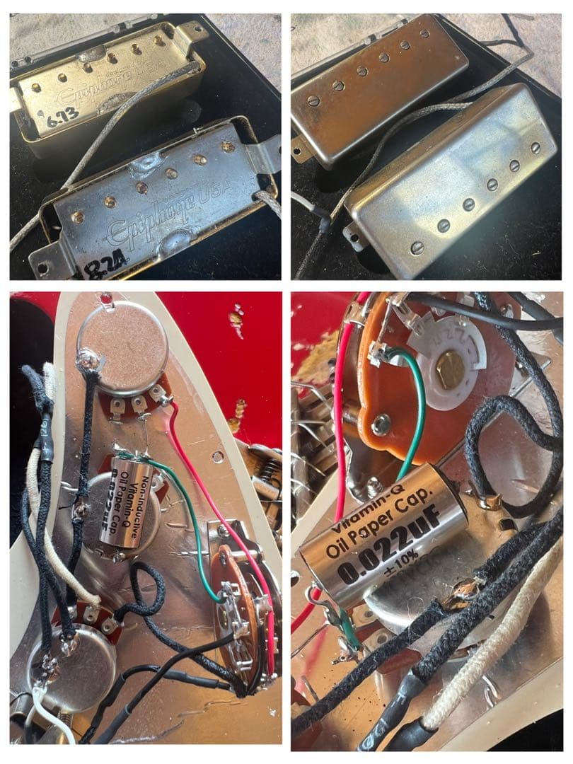 ハードレリックストラトキャスタータイプ/ミニハムバッカー×2/オイルコンデンサー