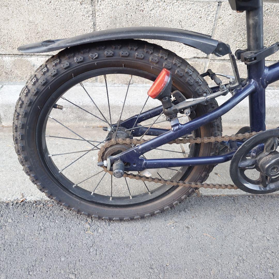 【手渡し　東京都】ヨツバサイクル　16インチ　ネイビー