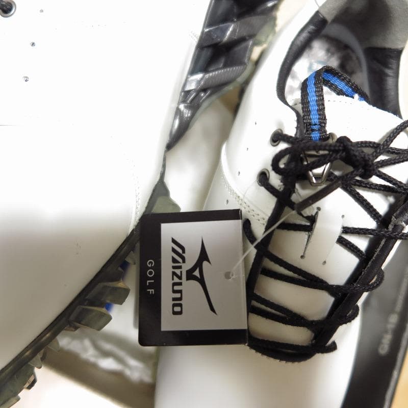 ミズノ ジェネム001 ゴルフシューズ メンズ24.5cm 未使用 牛革スパイク