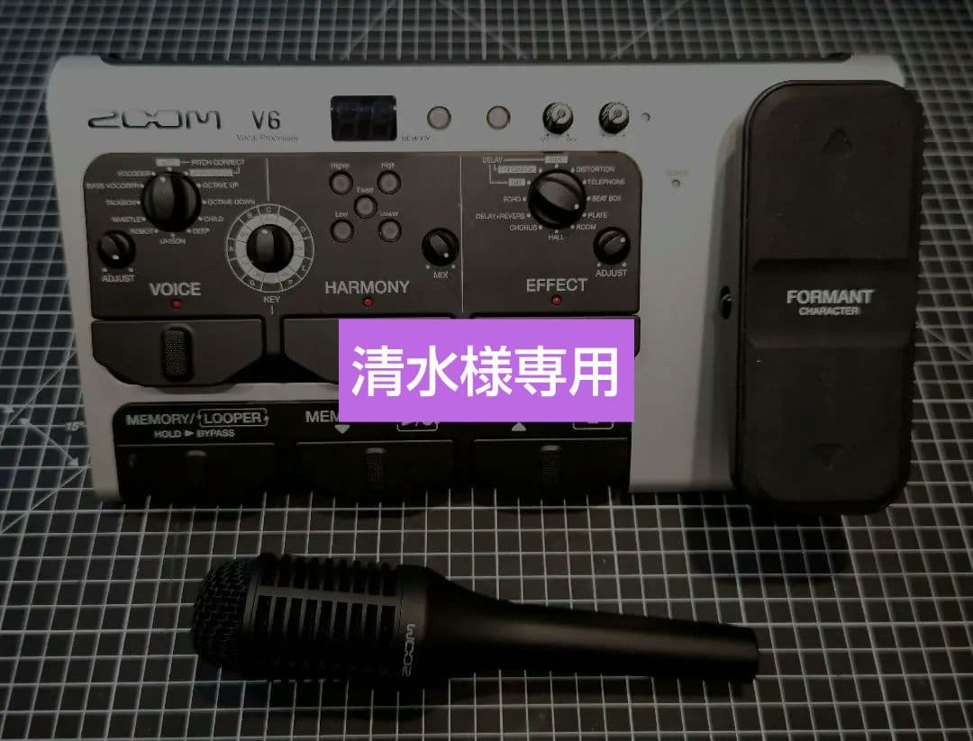 ZOOM V6 + SGV-6 ボーカルエフェクター コンデンサーマイク