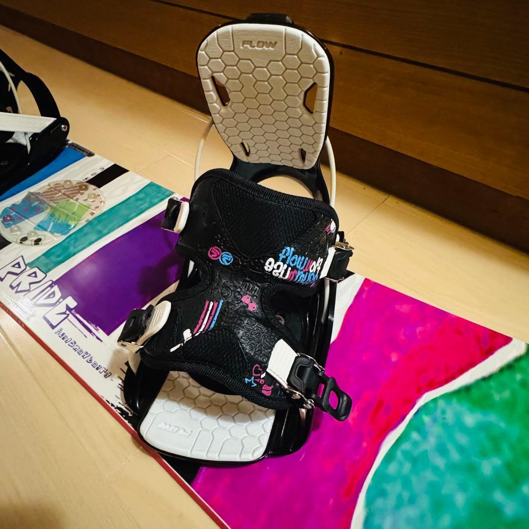 138cmスノーボードビンディング付きカラフル ワンタッチ初心者女性レディース