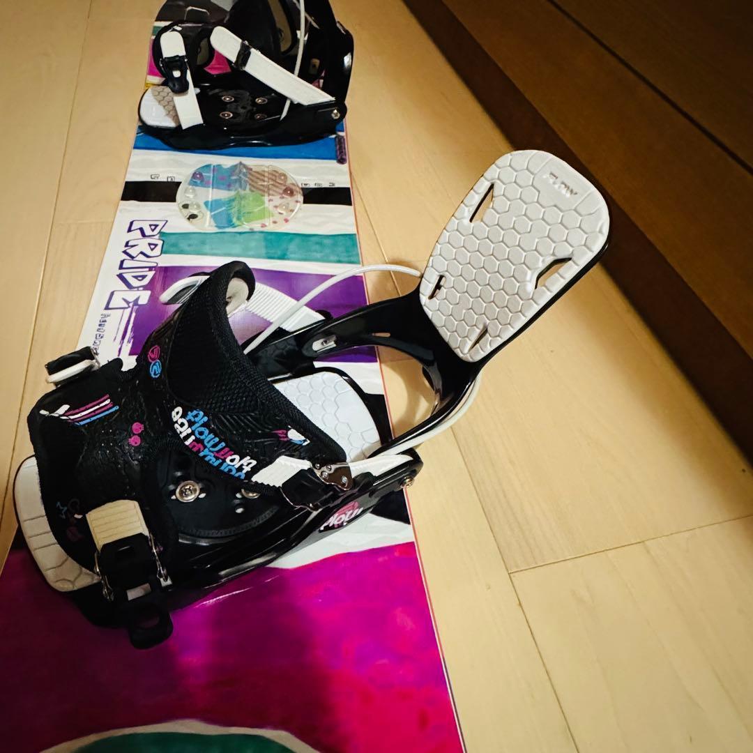138cmスノーボードビンディング付きカラフル ワンタッチ初心者女性レディース