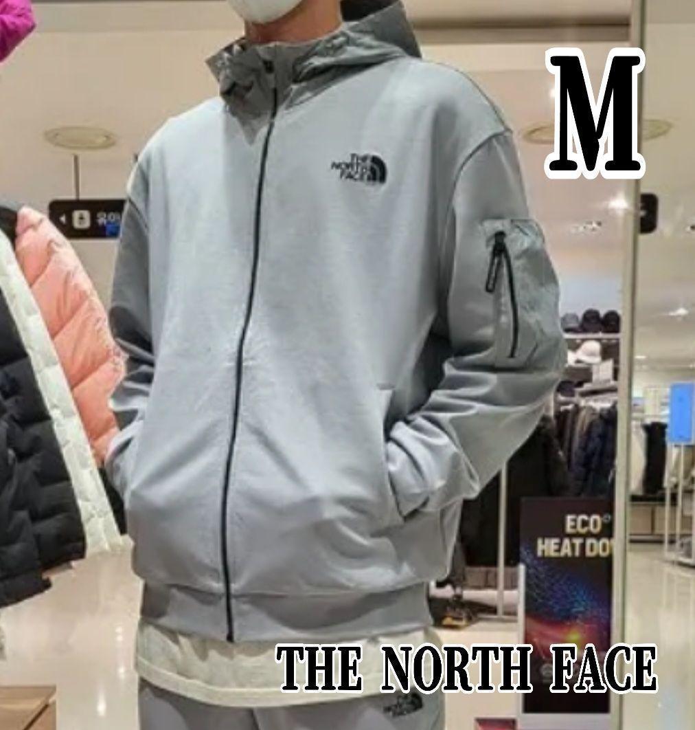 韓国限定 日本未発売 ノースフェイス M 薄手 さらてろ グレー パーカー 春