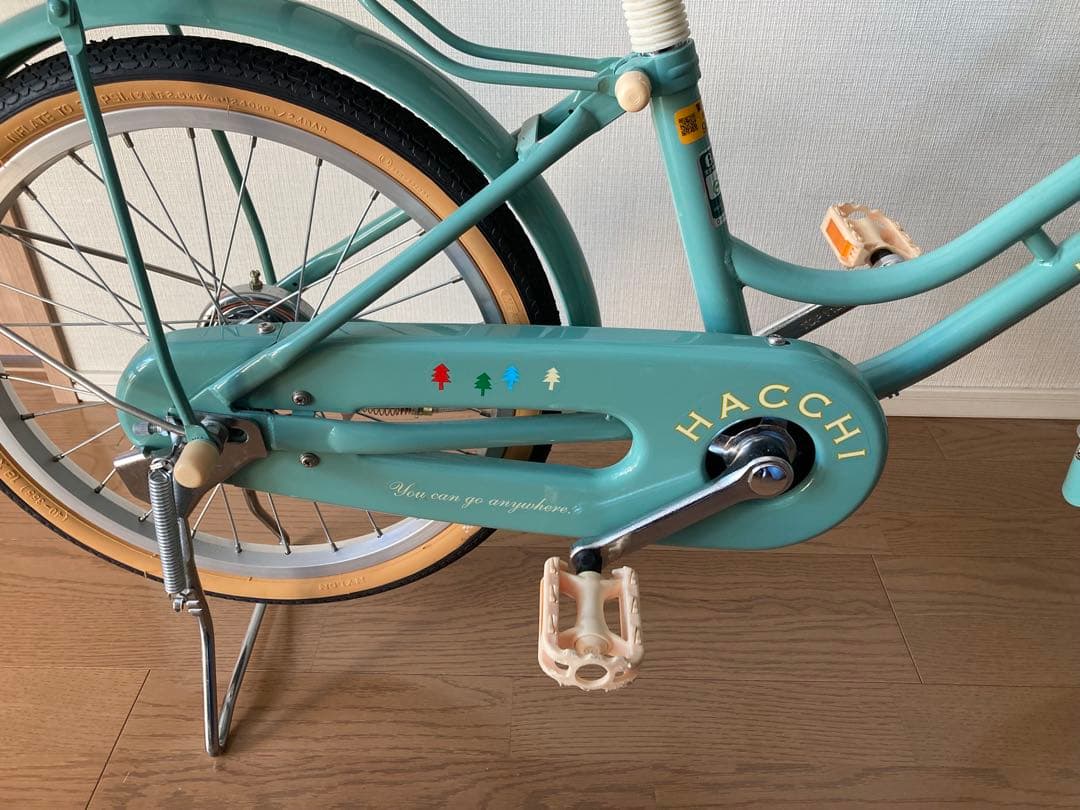 ブリヂストン hacchi 18インチ グリーン ハッチ 子供用自転車 美品