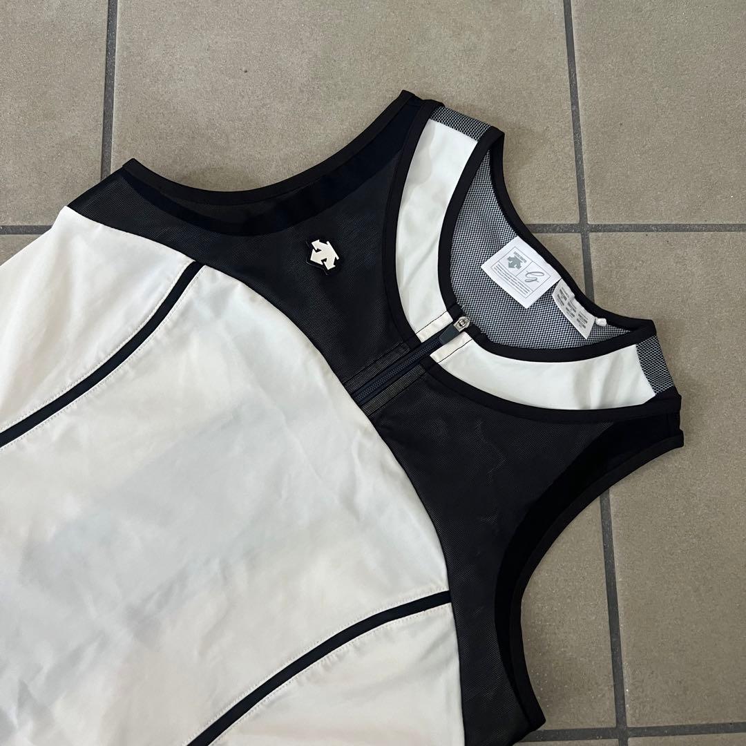 DESCENTE GOLF デサントゴルフ　セットアップ　メッシュ　ロゴ　M