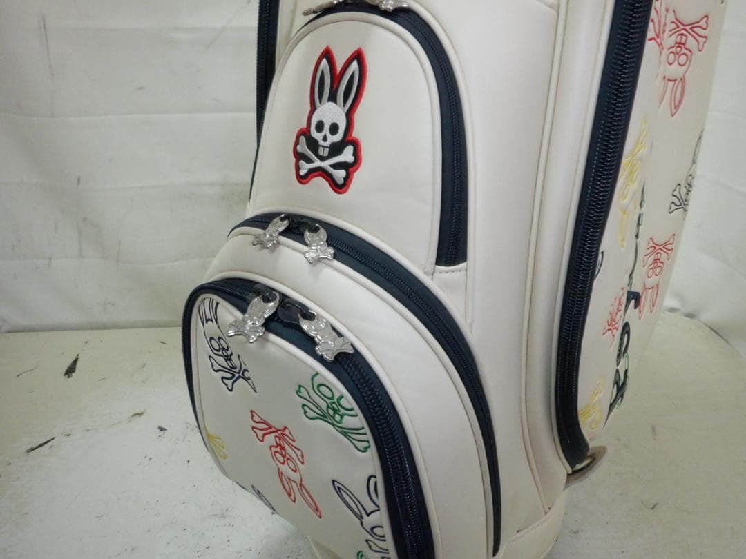 Psycho Bunny★サイコバニー★9.0型★良品★カート(WH×マルチ)