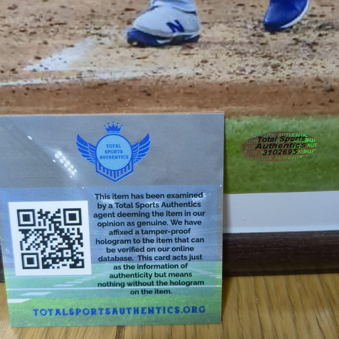 ロサンゼルス・ドジャース 大谷翔平選手 直筆サイン入りフォト額入り 証明書付き