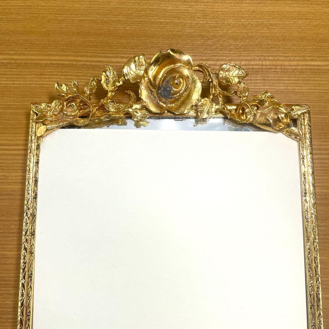 ヴィクトリアンミラートレイ アンティーク調 ジュエリーホルダー 鏡 小物皿