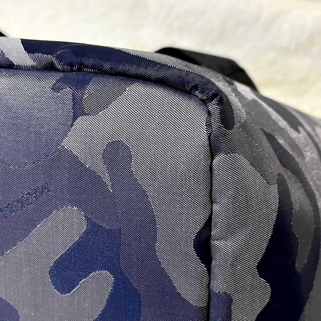 未使用級✨MARK&LONA トートバッグ　2way 迷彩　スカル　ネイビー