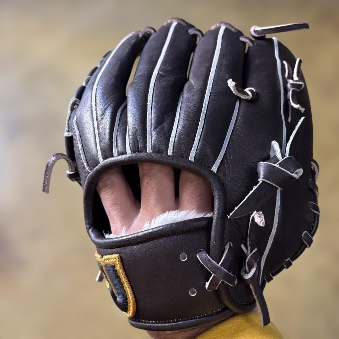 新品未使用ワールドペガサス硬式軟式野球グローブ ダークブラウン左利き用