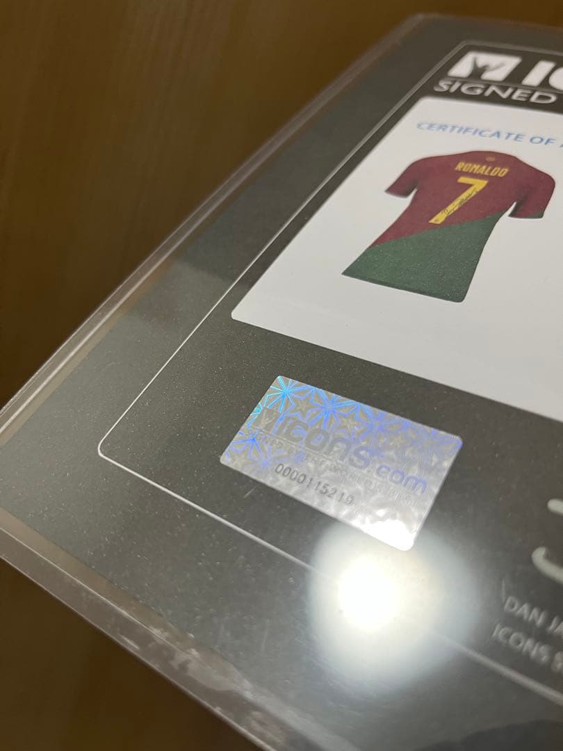 クリスティアーノ・ロナウド 直筆サイン入り ポルトガル代表 icons社証明書