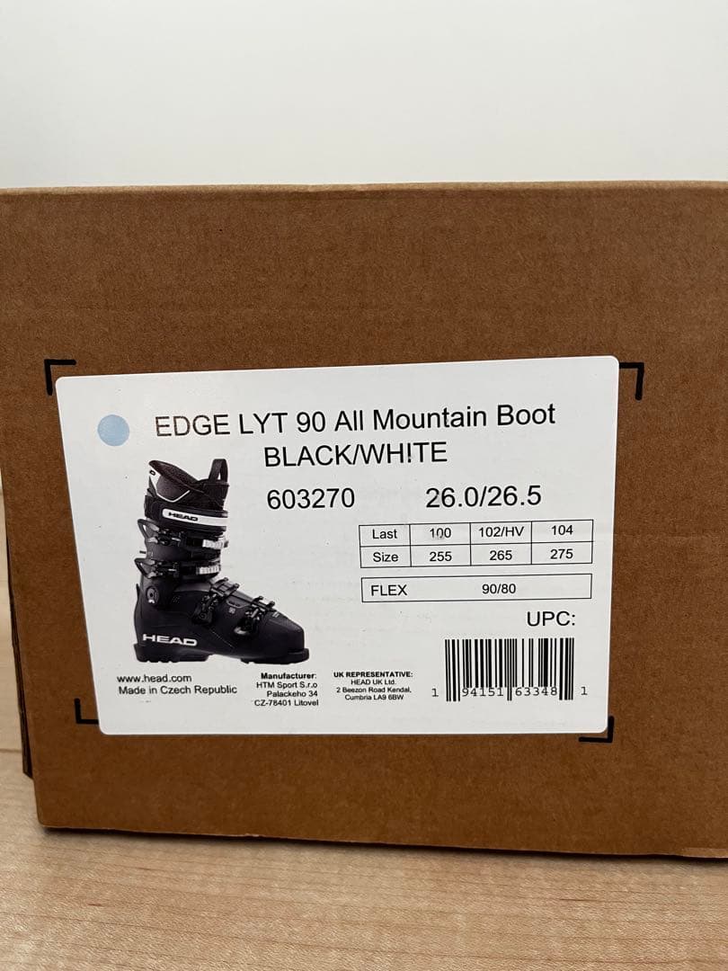 HEAD EDGE LYT 90 スキーブーツ　26.5cm