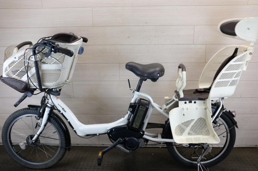 電動自転車ヤマハPAS　KISS　20インチ　3段　12.8Ah充電器あり