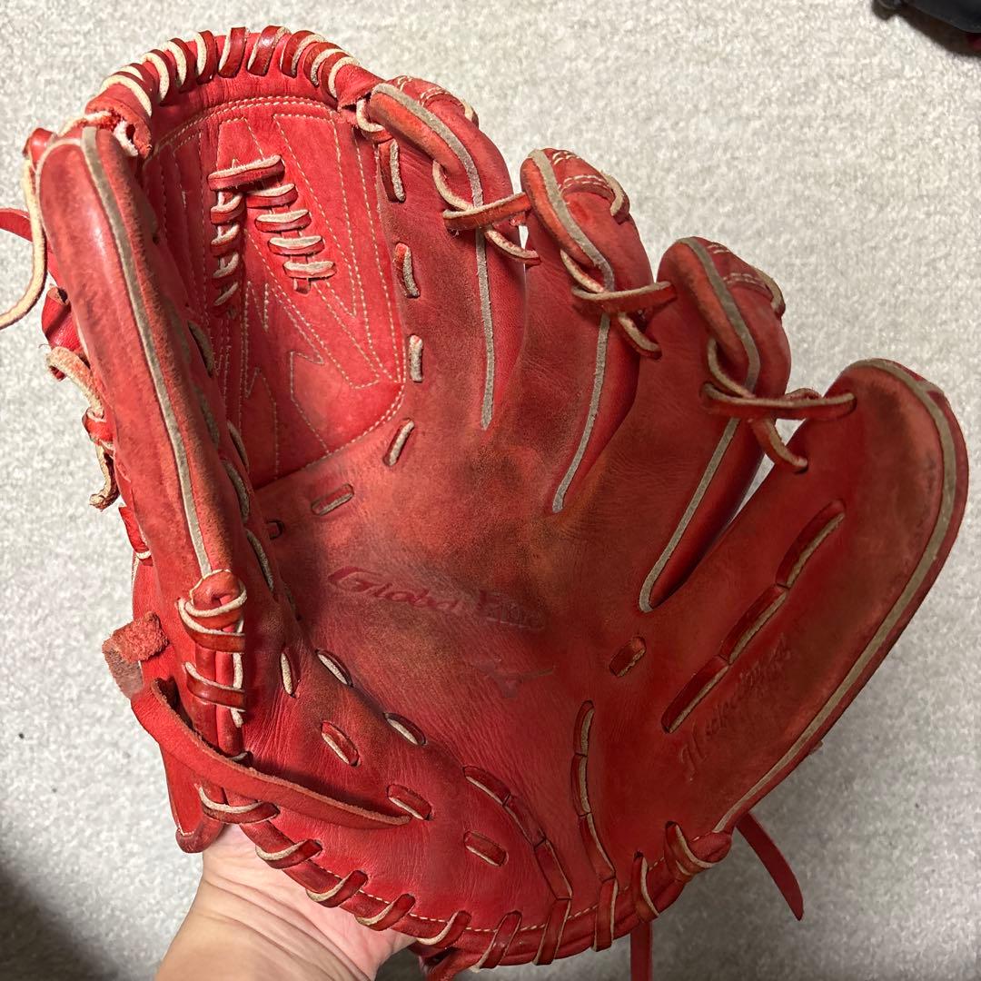 Global Elite 軟式グローブ レッド