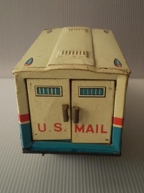 アメリカビンテージ ブリキ ミニカー US MAIL 。JunkCars。