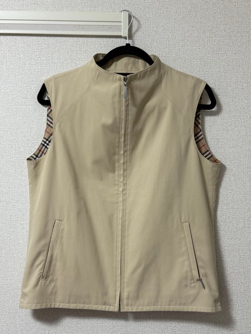 BURBERRY GOLF レディース ベスト ベージュ　サイズＬ