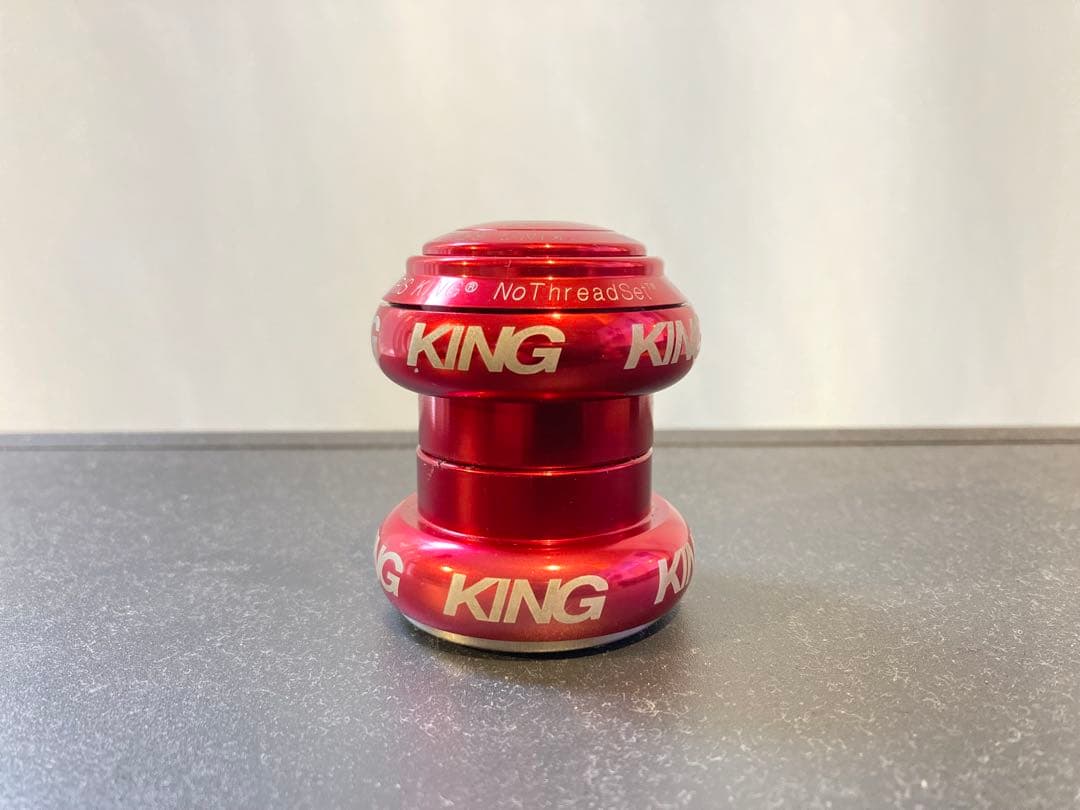 KING NoThreadSet 1-1/8OSヘッドセット レッド