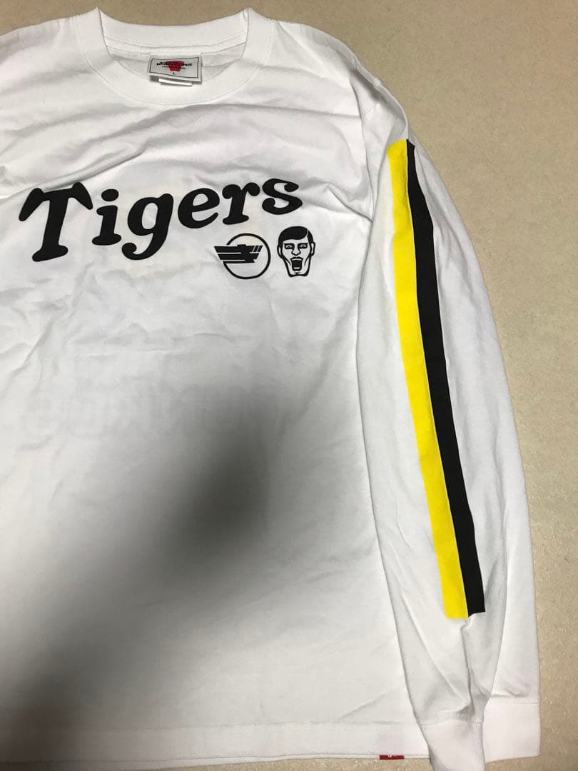 未使用 阪神タイガース L punkdrunkers パンクドランカーズ 長袖白