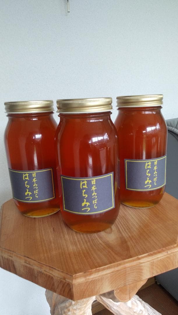 日本ミツバチ蜂蜜百花蜜　1000ｇ3本