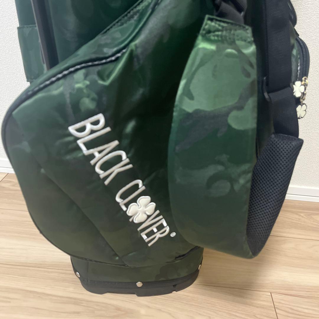 BLACK CLOVER ゴルフキャディバッグ カモフラージュグリーン