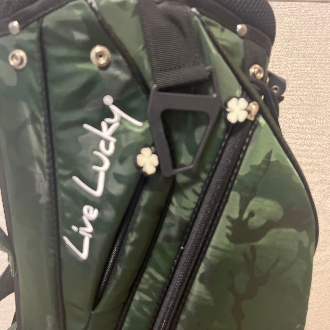 BLACK CLOVER ゴルフキャディバッグ カモフラージュグリーン