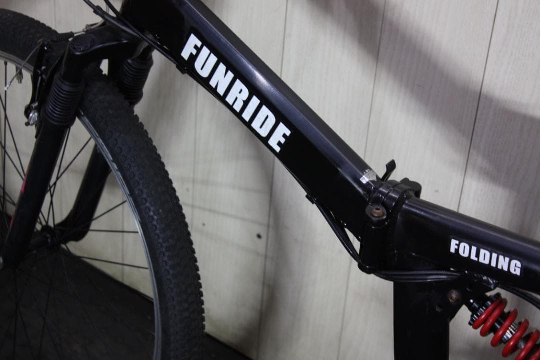 FUNRIDE 折りたたみ自転車 26インチ ブラック
