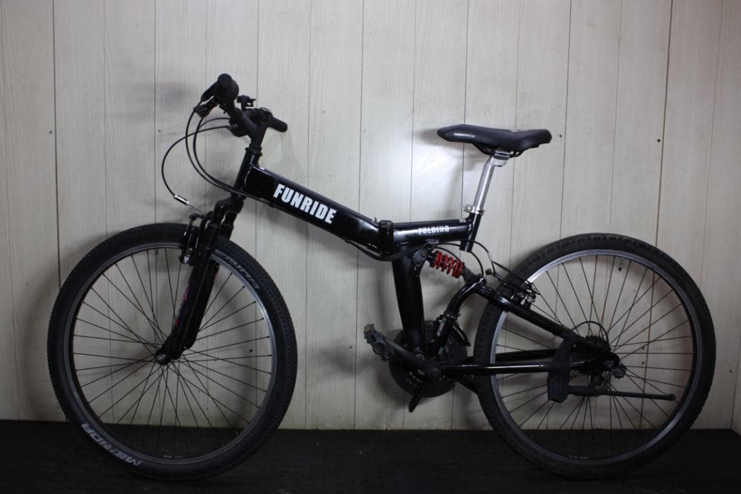 FUNRIDE 折りたたみ自転車 26インチ ブラック