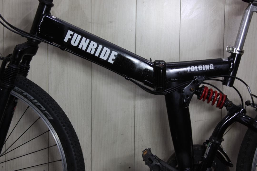 FUNRIDE 折りたたみ自転車 26インチ ブラック