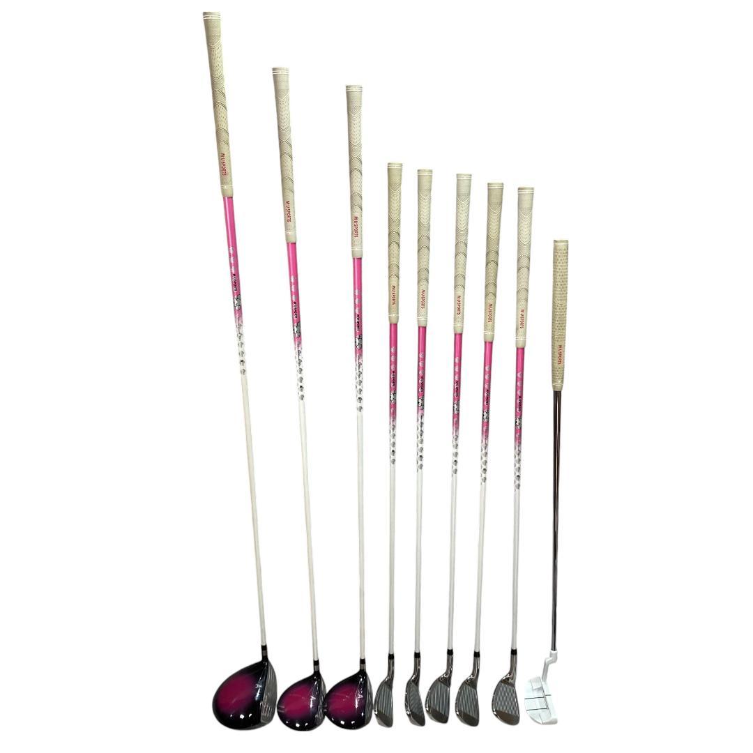 MU SPORTS エムユースポーツ ゴルフクラブ付き キャディバッグ 5分割