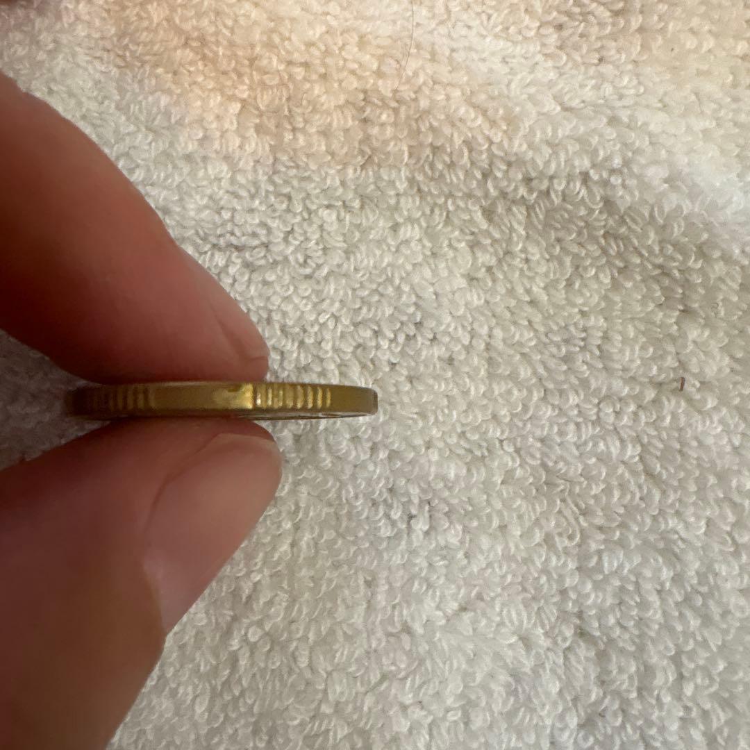 中国人民銀行　5角硬貨 2002年 蓮の花