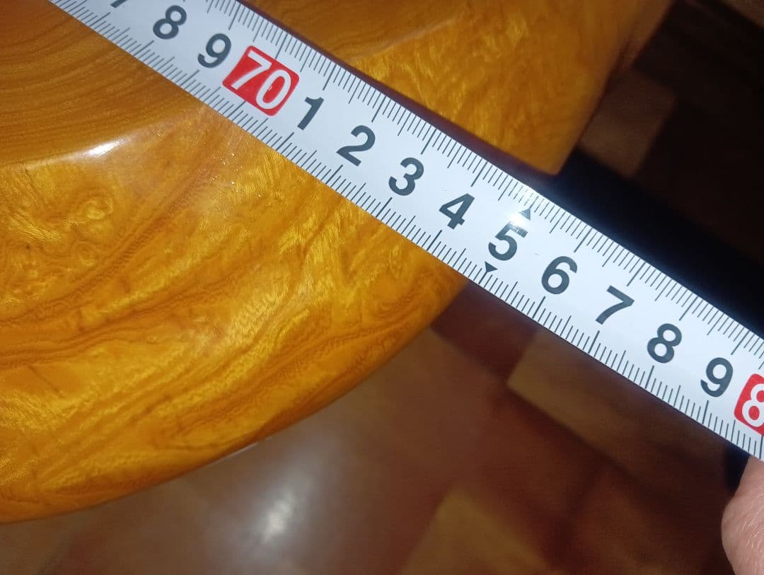 昭和レトロ 木製座卓 天然木 一枚板 センターテーブル 花台 鯉と紅葉のデザイン