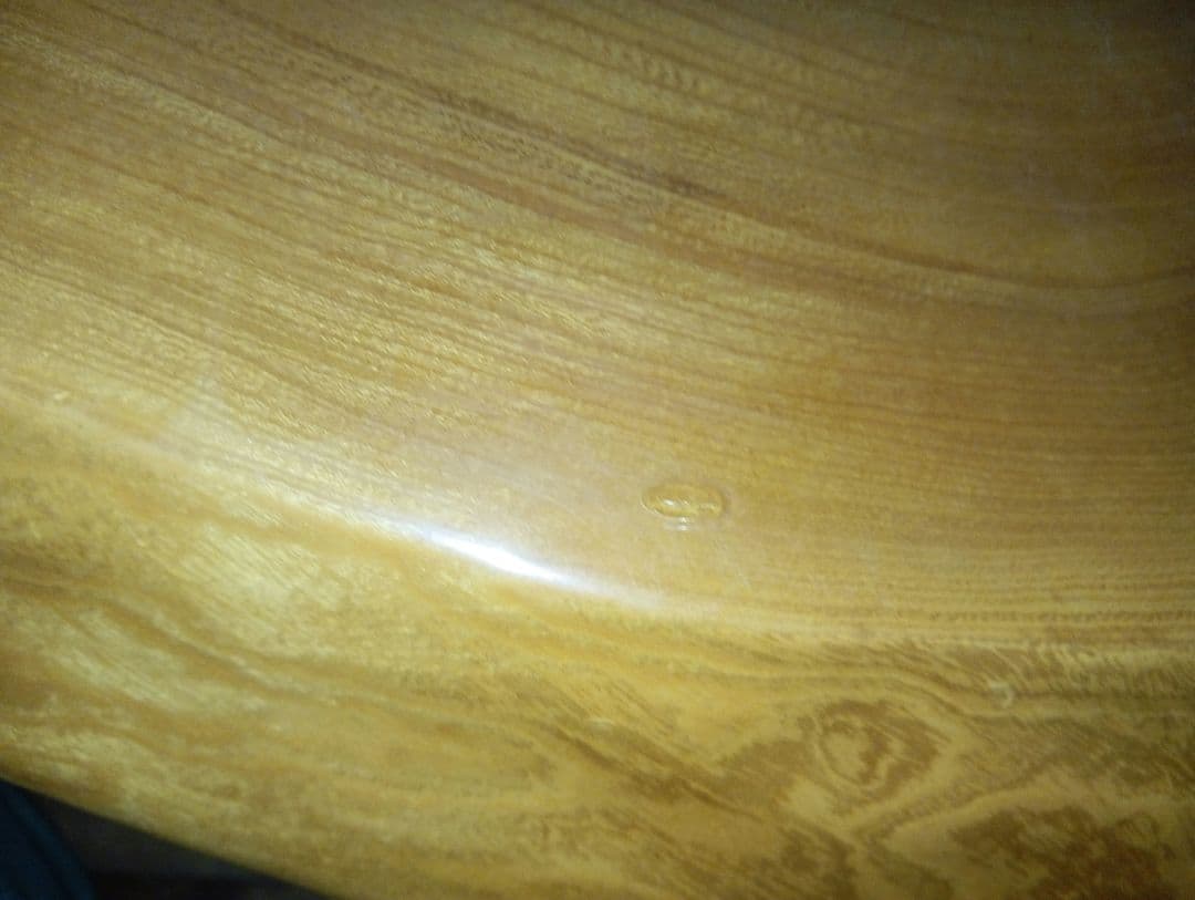 昭和レトロ 木製座卓 天然木 一枚板 センターテーブル 花台 鯉と紅葉のデザイン