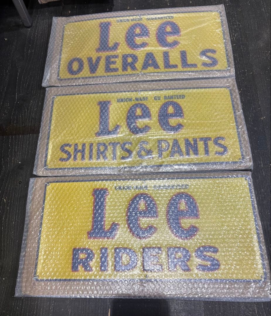 Lee 看板　ビンテージ　ヴィンテージ　希少　古着　ディスプレイ　店頭看板　レア