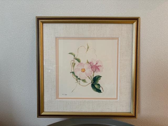 限定2500円OFF ロンドンV&A　フラワーアート　2点　額装＆マット付き