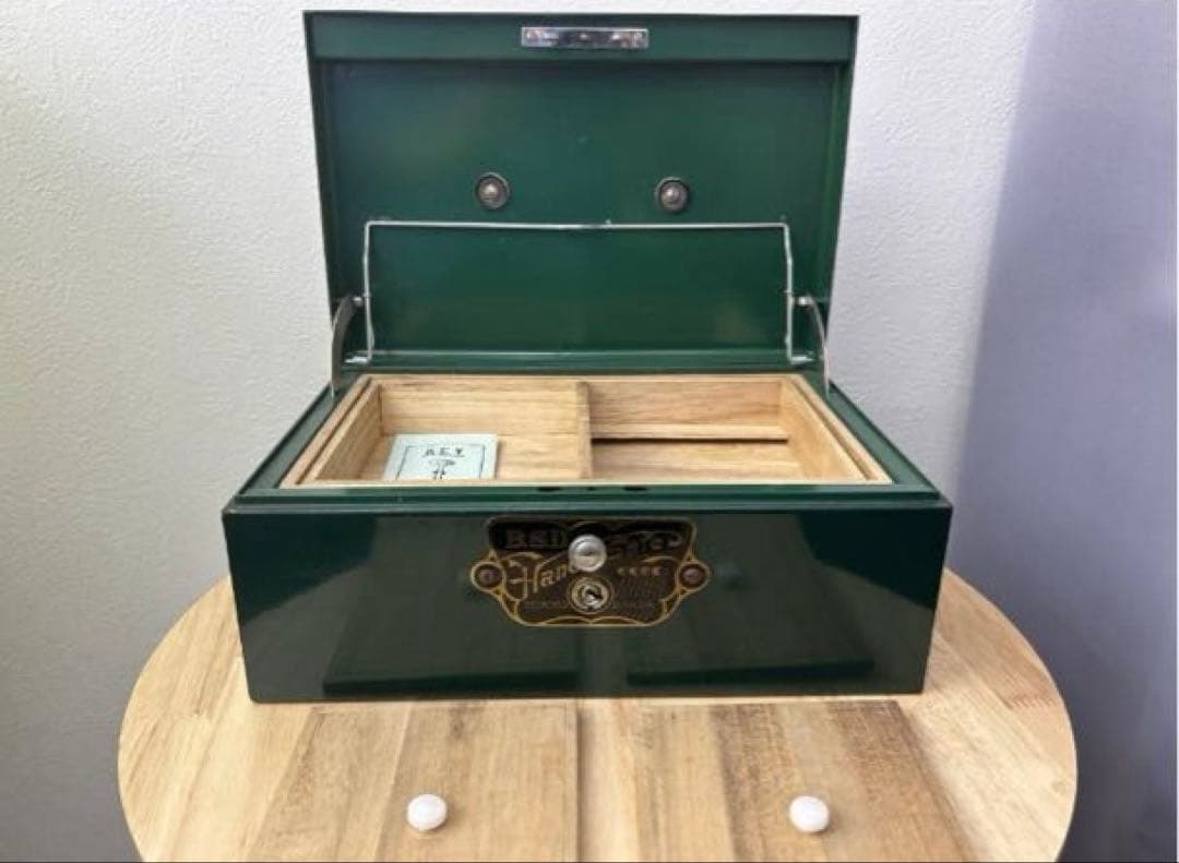 レトロ 手提げ金庫 BSD TOKYO GINZA HAND SAFE 文祥堂