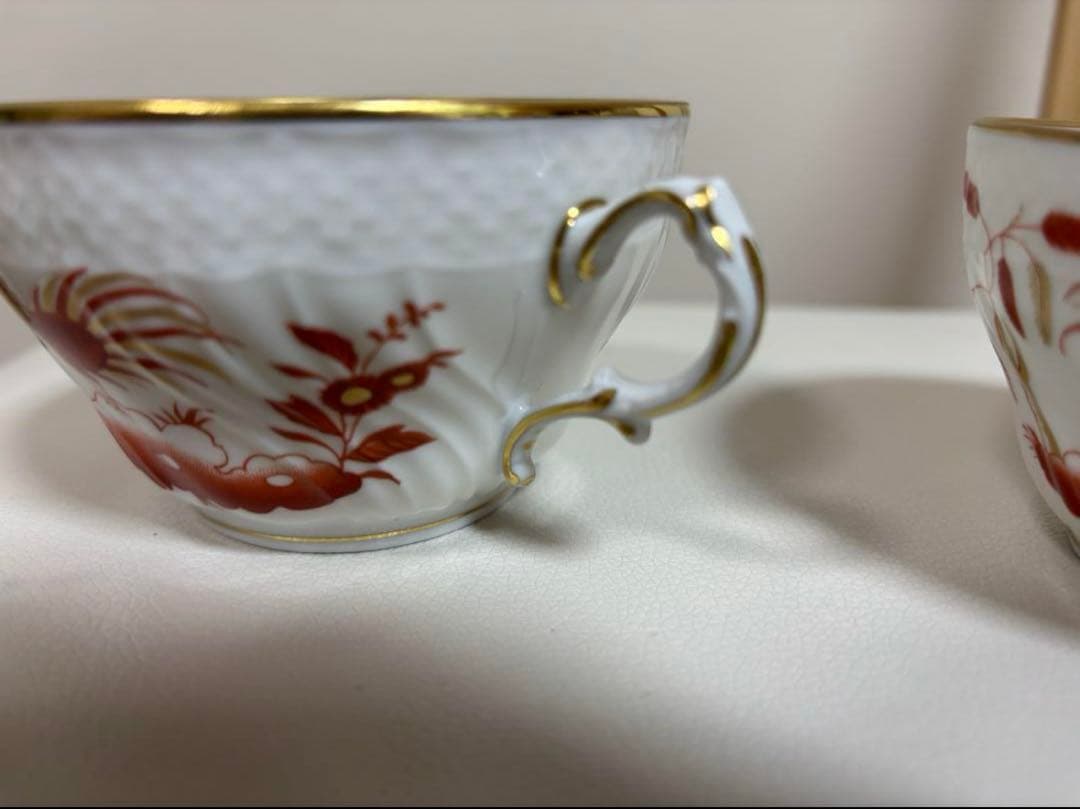 未使用近極美品　リチャードジノリ レット コック カップ&ソーサー