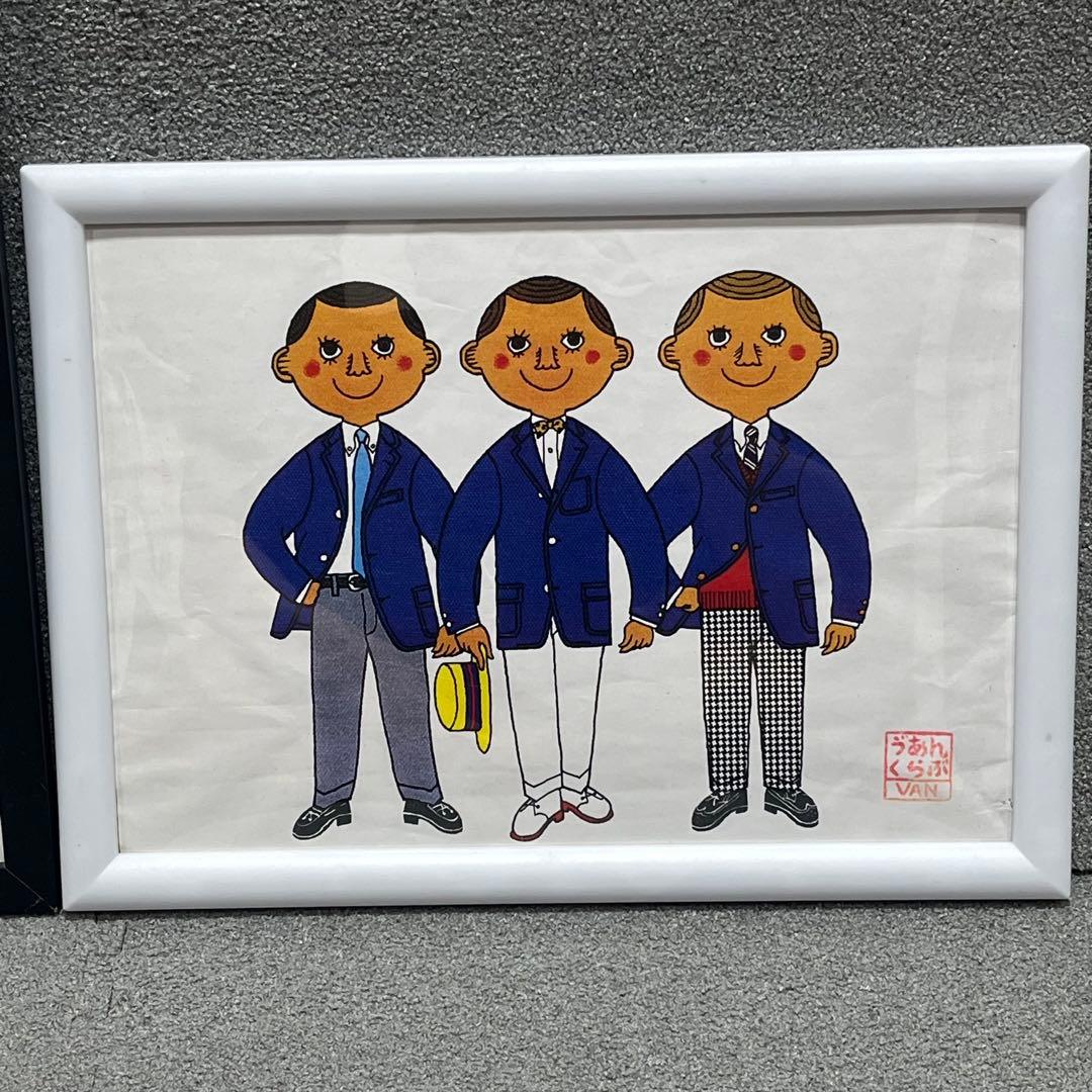 ビンテージVAN JAC×REGALレトロポップポスター2枚＋フレーム