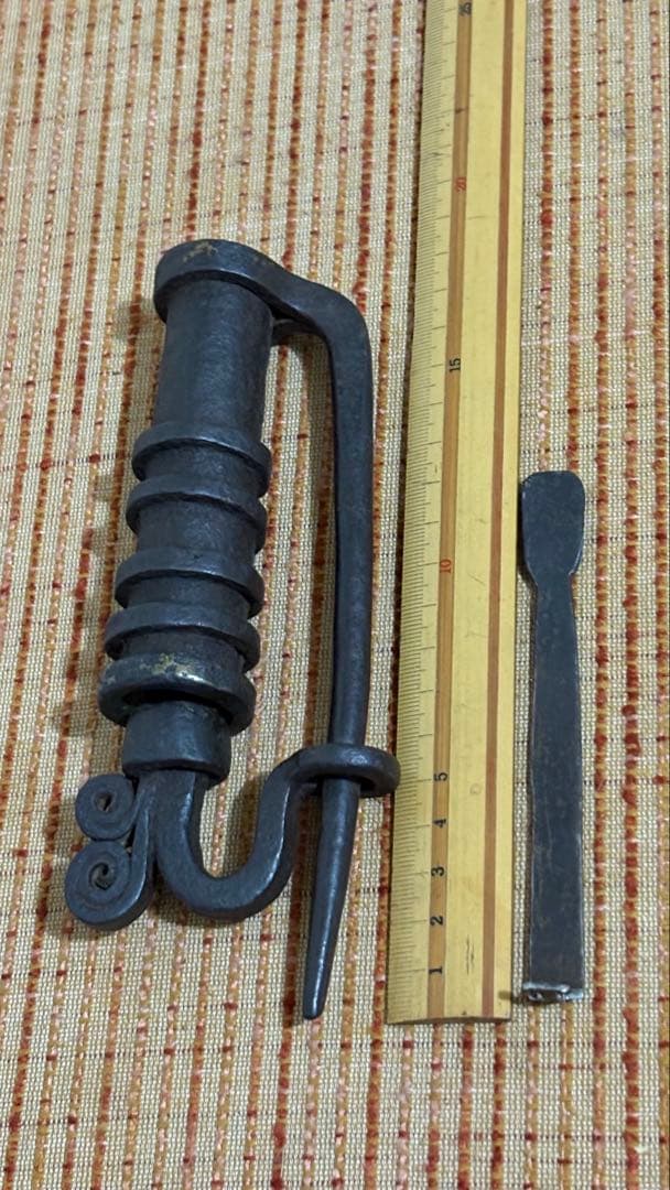 古民具　錠前　鍵　蔵戸　時代物 アンティーク　オブジェ