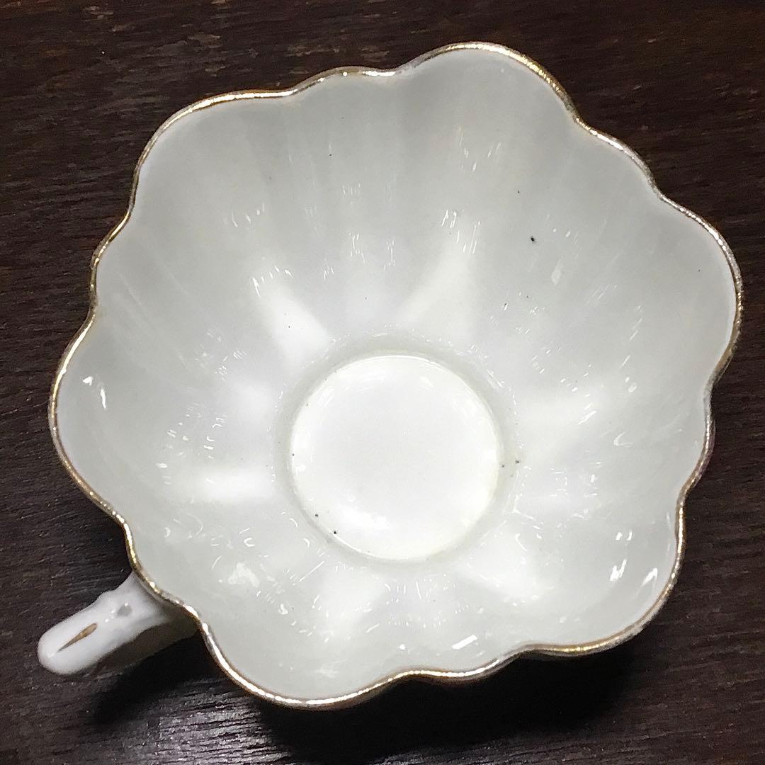 ワイルマン②◆ トリオ ◆レア ピンク シェリー デイジーシェイプ ティーカップ