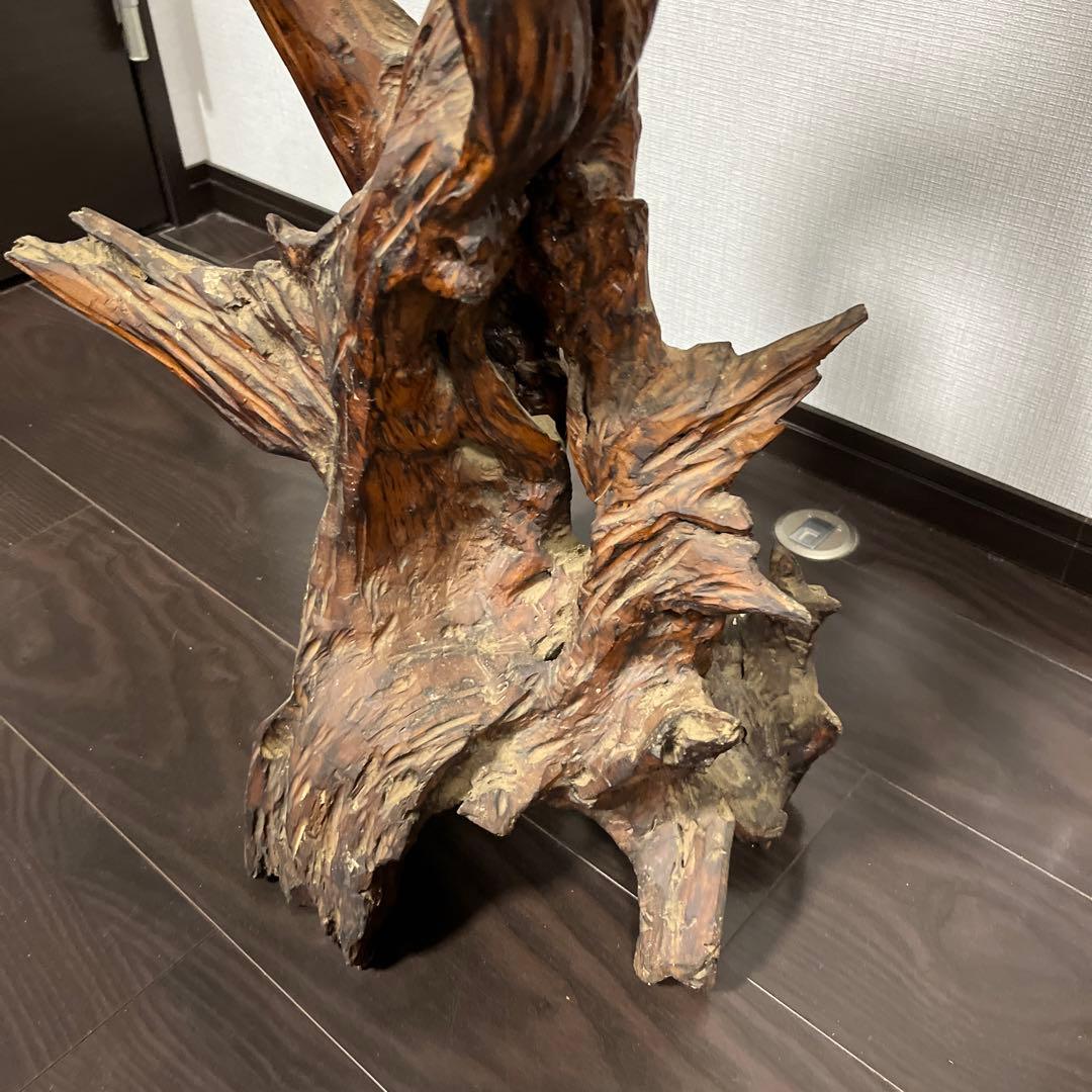 【天然木の置物】　 ＊サイズ（約）：最大幅35cm 、高さ83cm