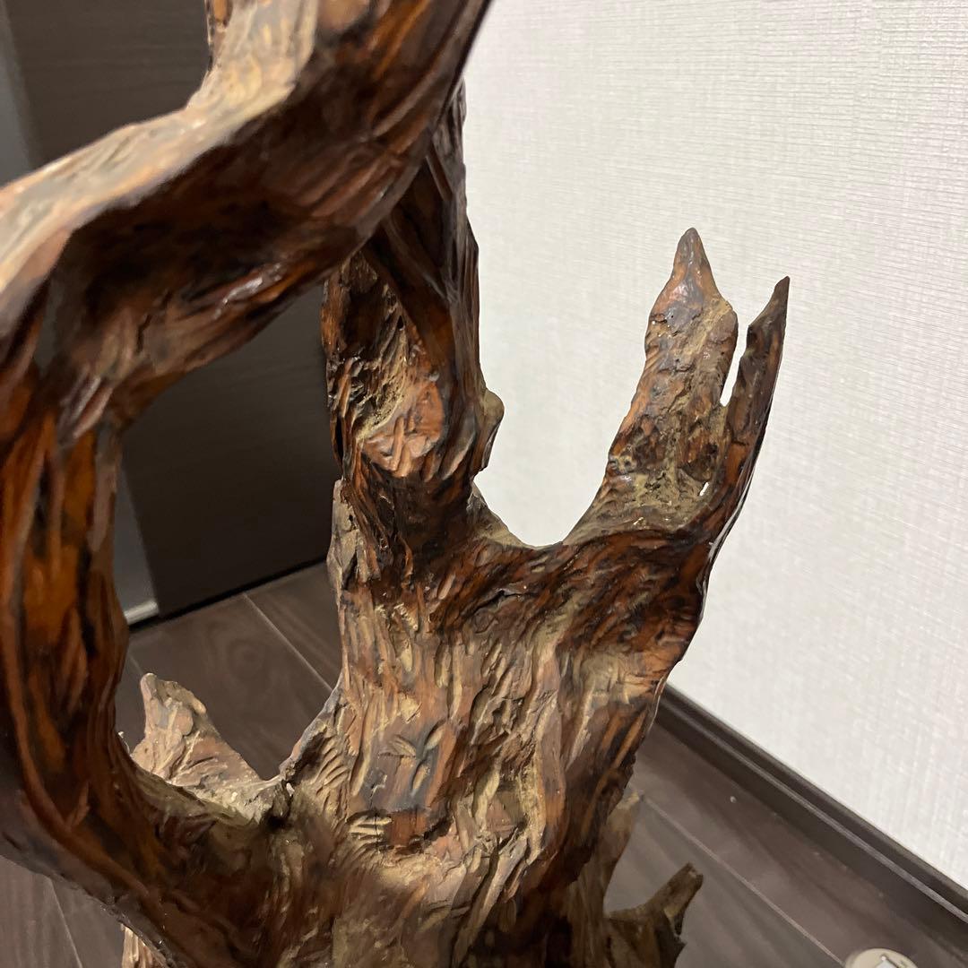 【天然木の置物】　 ＊サイズ（約）：最大幅35cm 、高さ83cm