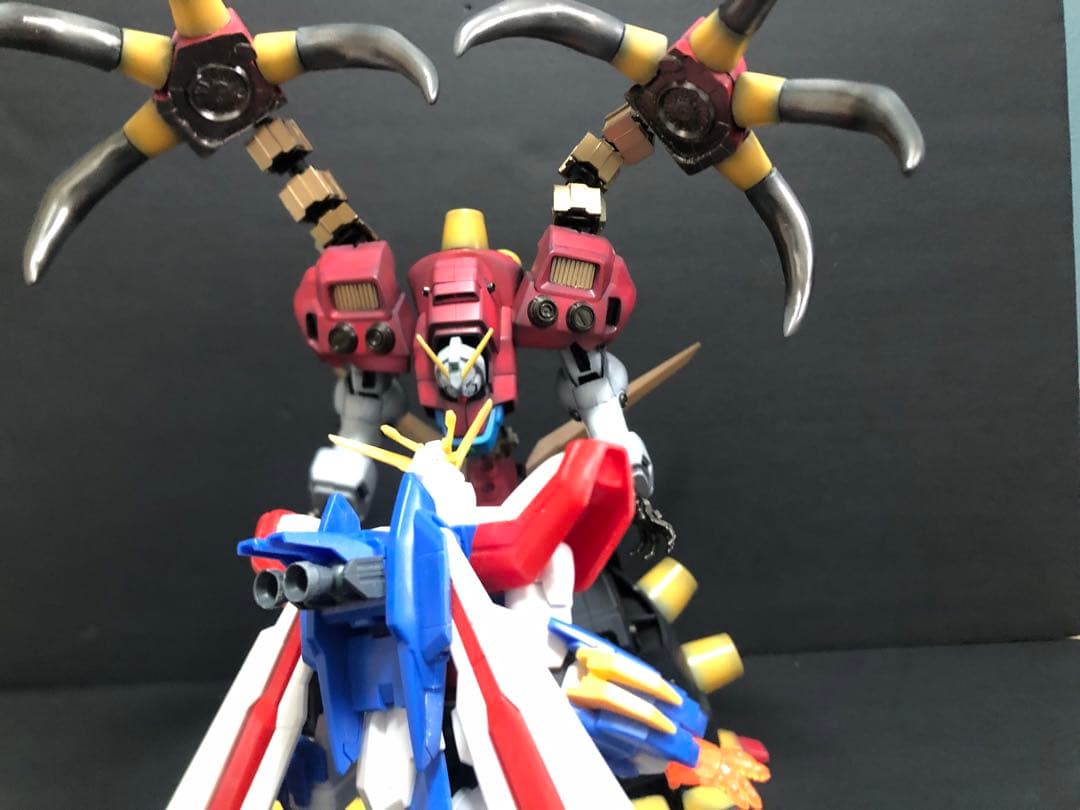 ガンプラ　バンダイ　デビルガンダム　旧キット　改造　全塗装　完成品【Gガンダム】