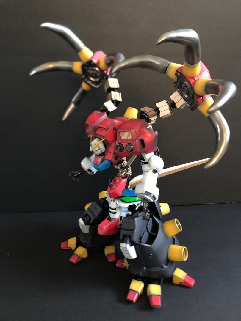 ガンプラ　バンダイ　デビルガンダム　旧キット　改造　全塗装　完成品【Gガンダム】