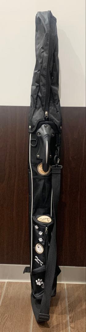 美品 フード フック ショルダー付 ゴルフ バッグ クラブケース スタンド