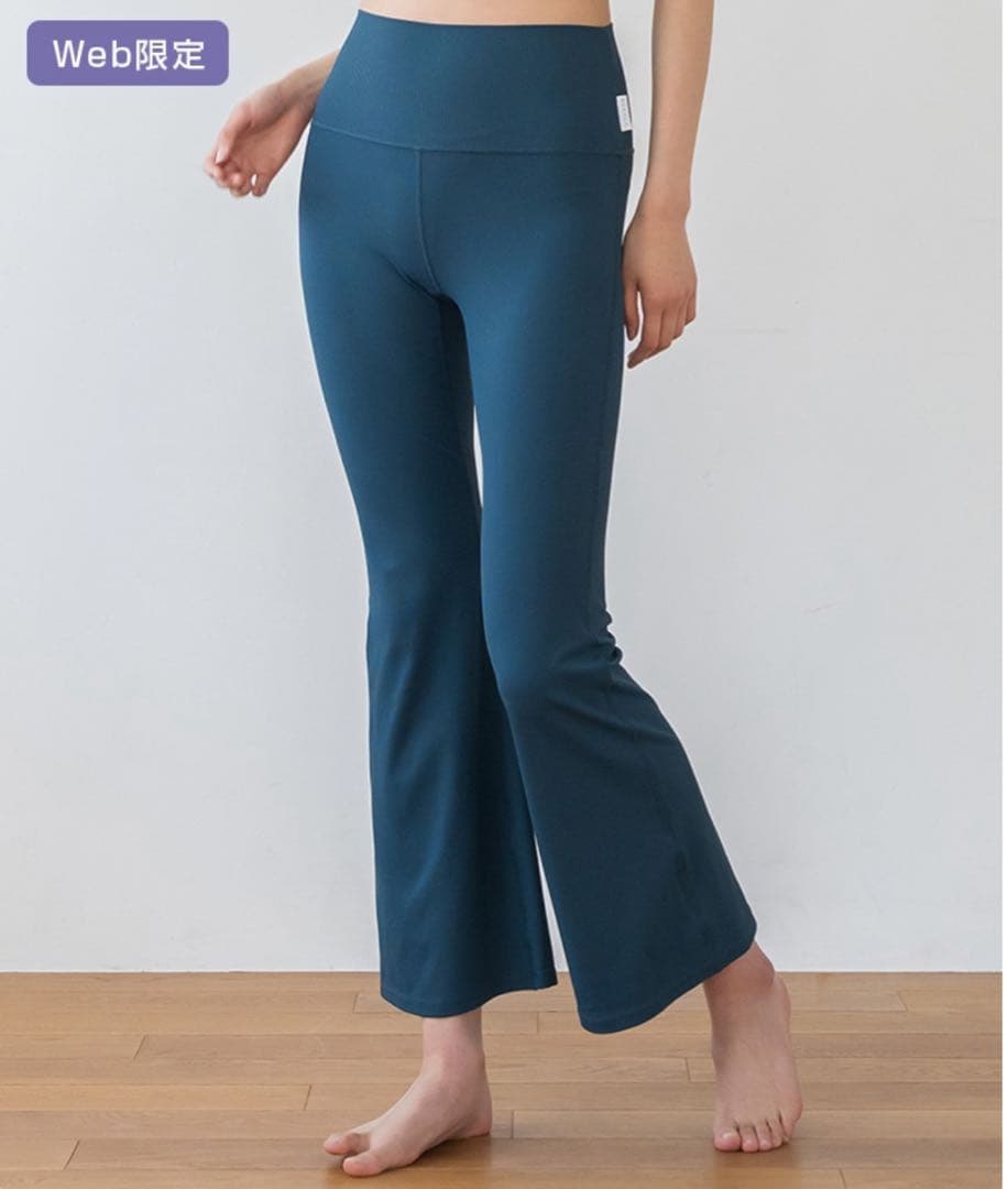 【SUKALA】ベーシックリブフレアパンツ