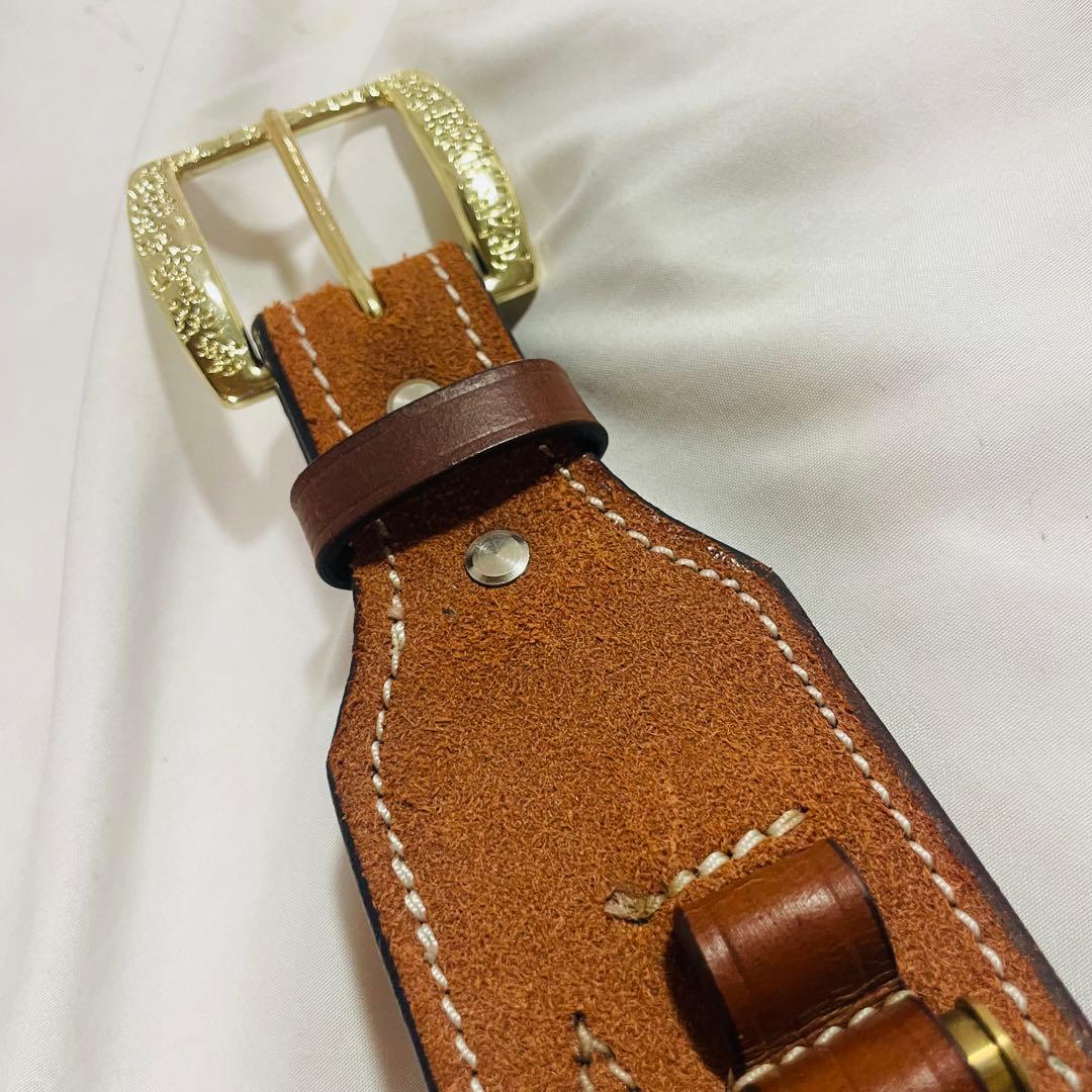 ホルスター レザー ウエスタン ガンベルト カートリッジ付き