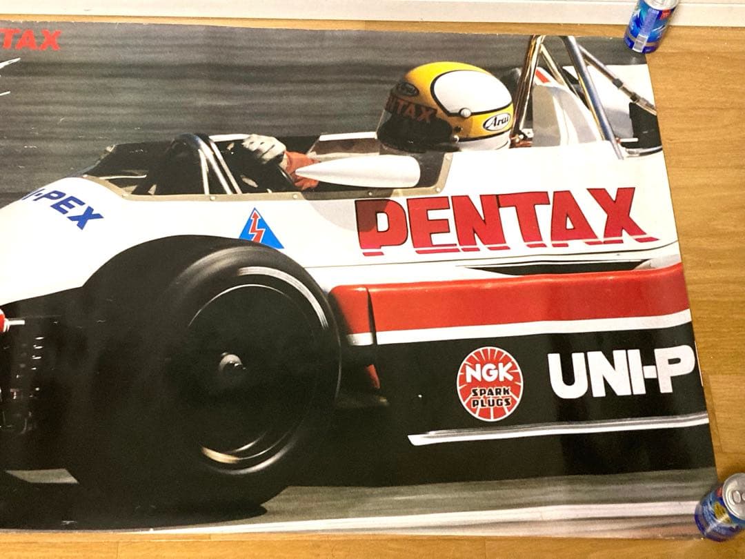 非売品 ビンテージ PENTAX ペンタックス 星野一義 旧車 ポスター 当時物