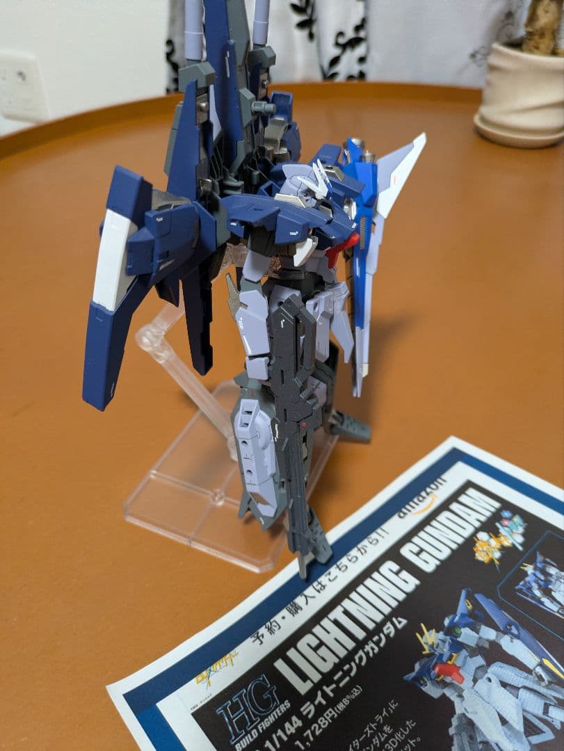 1/144 プラモデル　ライトニングガンダム　塗装済　完成品　改造品